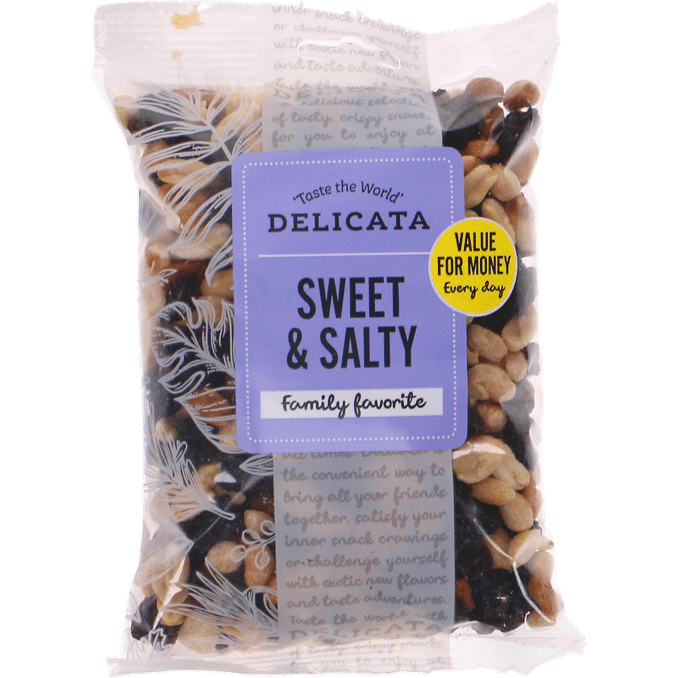 Delicata Rusina & Maapähkinäsekoitus Sweet & Salty
