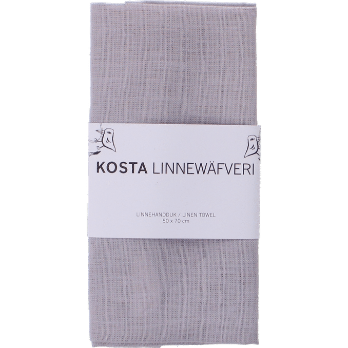 Kosta Linnewäfveri Linned Håndklæde Lysegrå 50 x 70 cm
