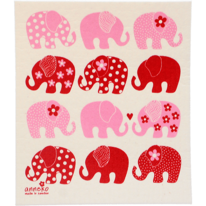 Anneko Karklud Lyserøde Elefanter