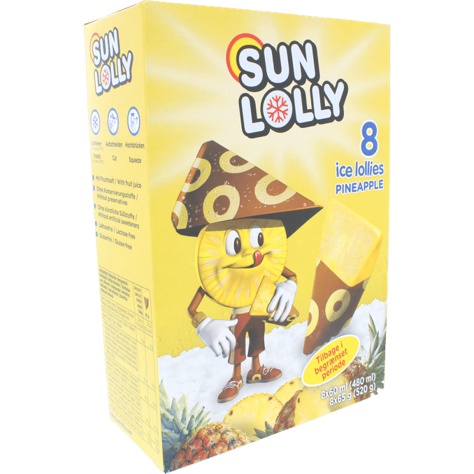Sun Lolly Isglass Ananas