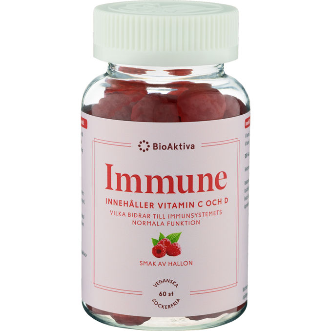 Bioaktiva Immune Gummie Hallon