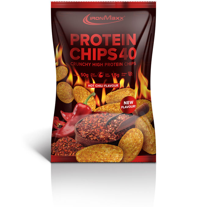 IronMaxx Protein Chips Hot Chili Flavour