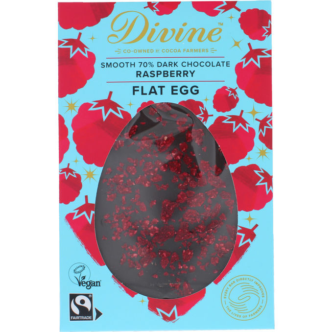 Divine Mörk Choklad 70% Hallon 