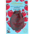 Divine Div 70% Dark Chocolate Flat Egg  with Raspberry 100g