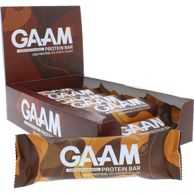 GAAM Proteinbars Chocolate & Almond 12-pack