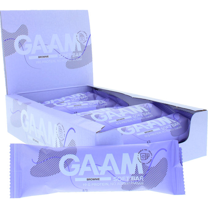 GAAM Proteinbars Brownie 12-pak