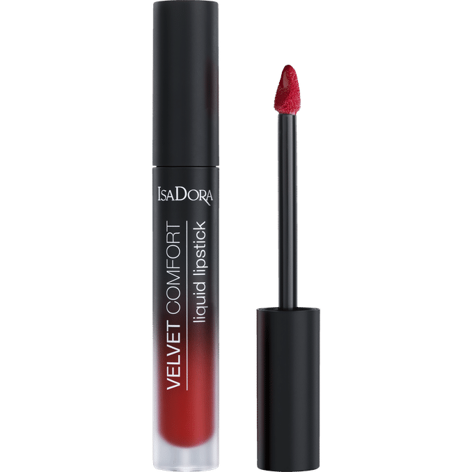IsaDora Velvet Comfort Flydende Læbestift Ravish Red