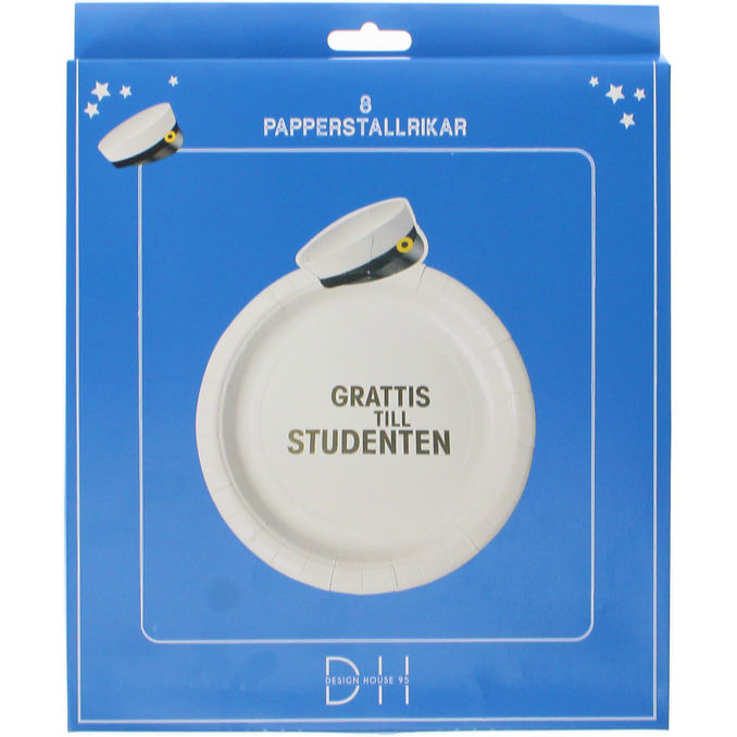 DesignHouse 95 Papperstallrik Student 8st