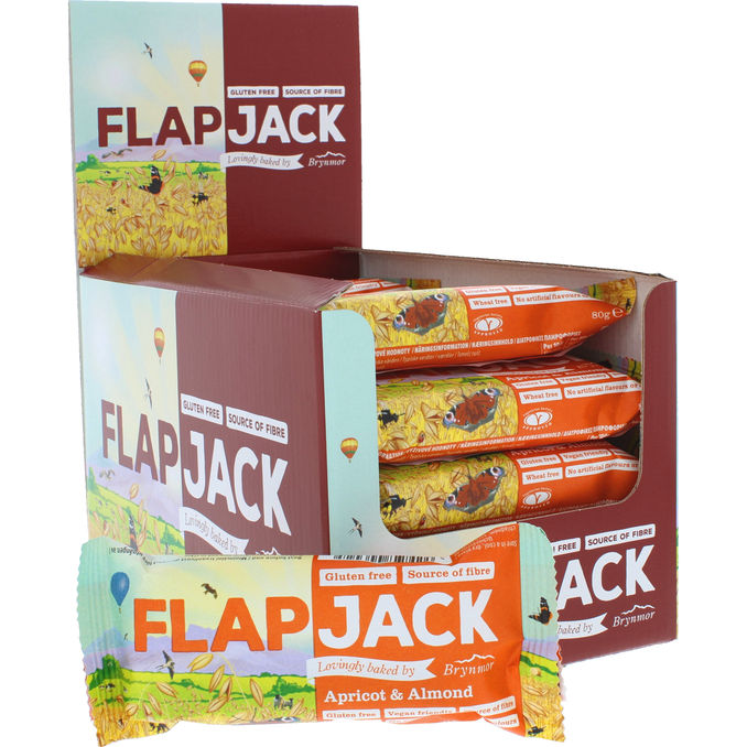 Flapjack Mellanmålsbar Aprikos-Mandel 20-pack