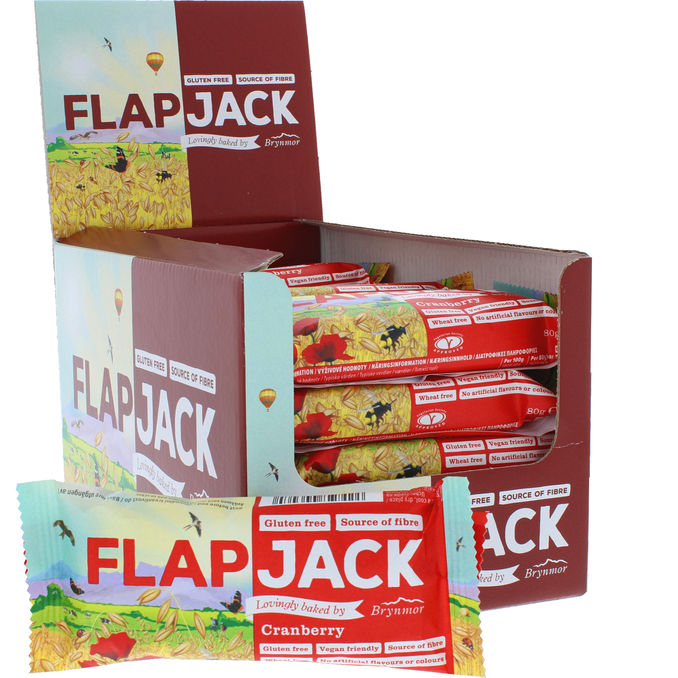 Flapjack Mellanmålsbar Tranbär 20-pack