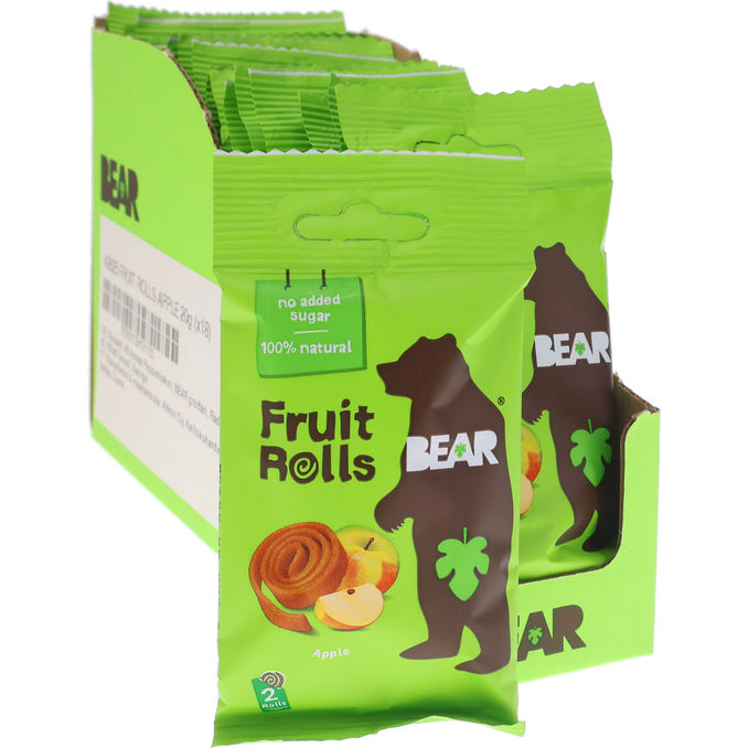 Bear Frugtstykker Minis Æble 18-pak