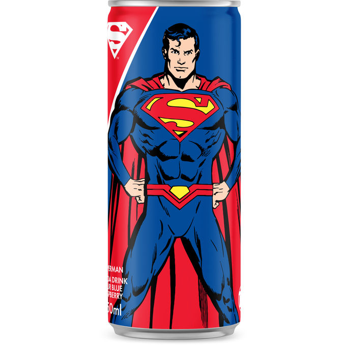 Produktfoto för DC Comics 2 x Superman Läsk Hallon Blåbär