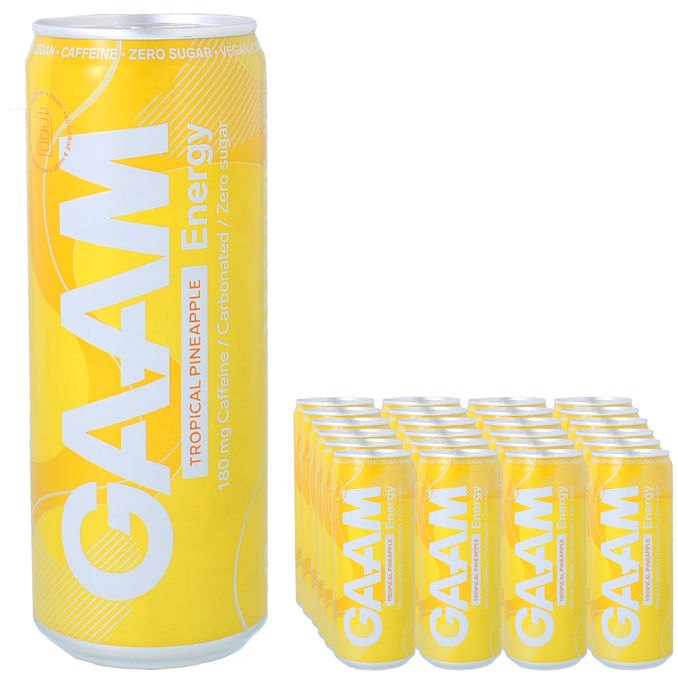 GAAM Energidryck Tropical Pineapple 24-pack