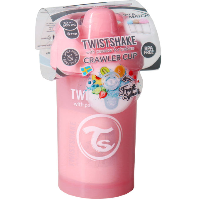 TwistShake Trinklernbecher mit Schnabel Pastellpink