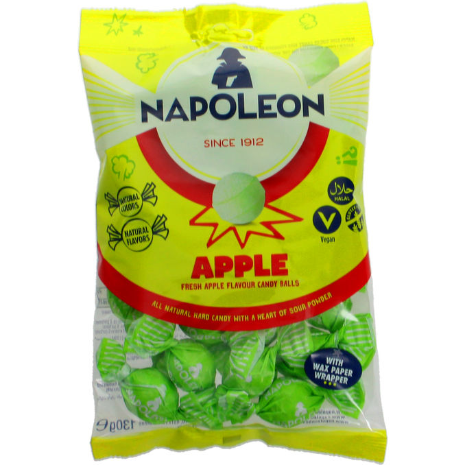 Läs mer om NAPOLEON 2 x Karameller Äpple Sura