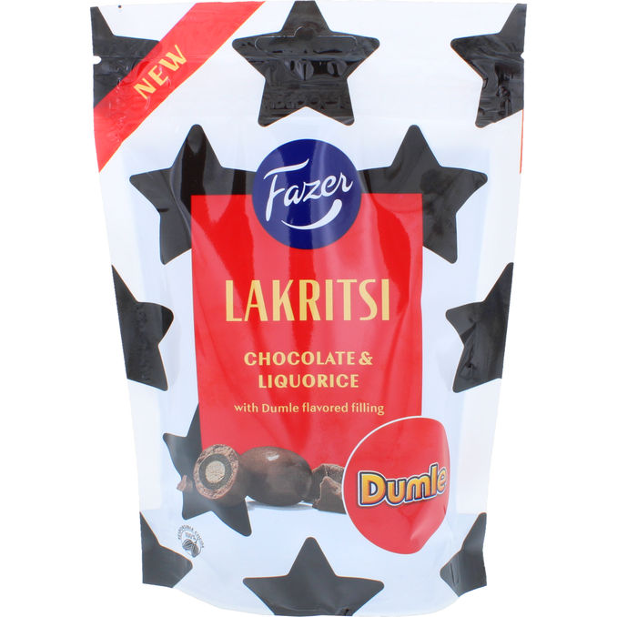 Fazer Karkkipussi Lakritsi Choco Dumle