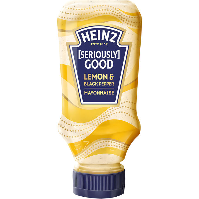 Heinz Mayonnaise m. Citron & Sort peber 220 ml