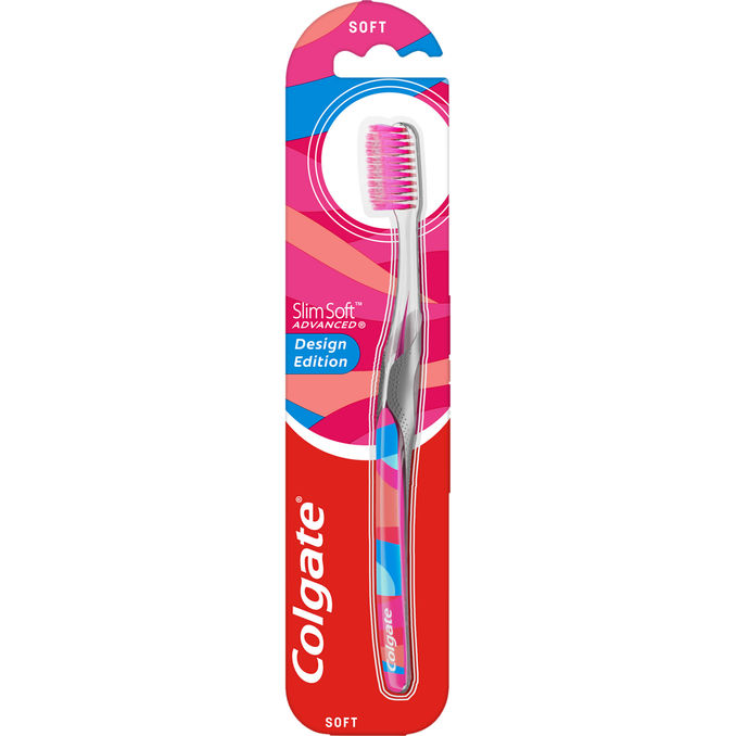 Colgate 2 x Tandborste Slimsoft