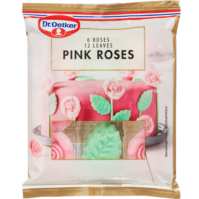 Dr. Oetker Sokerikoristeet Pink Roses