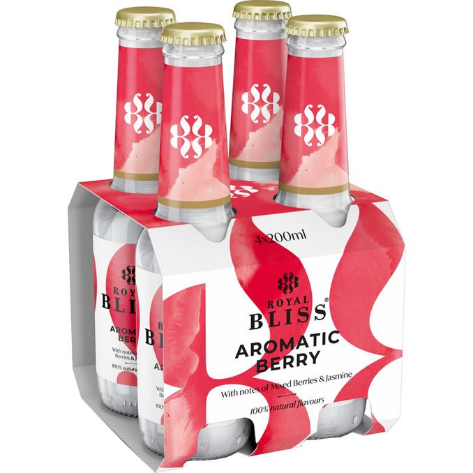 Läs mer om Royal Bliss 2 x Kolsyrad Läsk Berry Sensation 4-pack