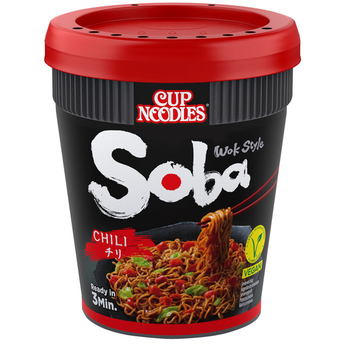 Cup Noodles Instant Nudeln Soba Chili