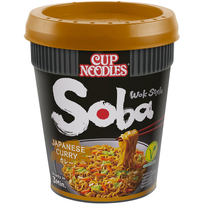 Cup Noodles Instant Nudeln Soba Japanisches Curry