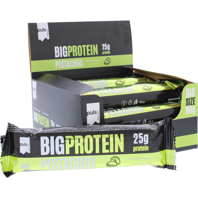 Puls Nutrition Proteinbars Big Pistacie 12-pak