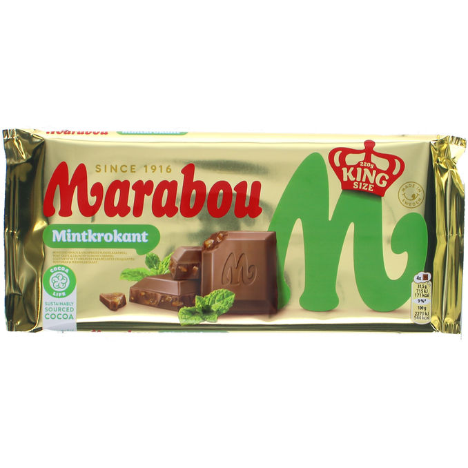 Marabou Suklaalevy Minttu King Size