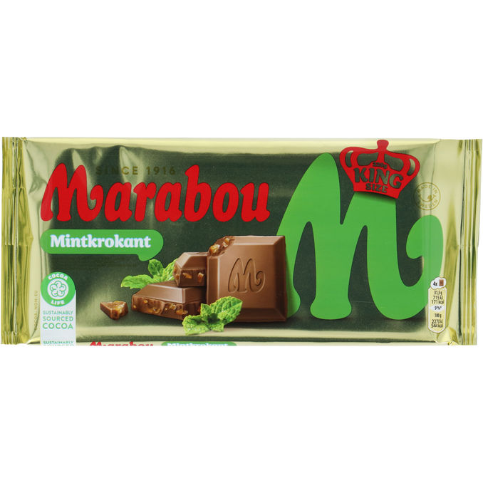 Marabou Milchschokolade Mintkrokant