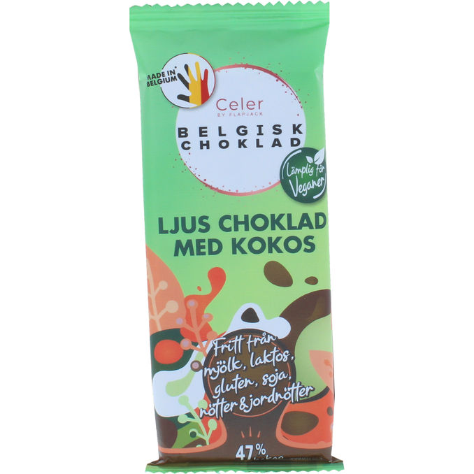 Celer Vegansk Mælkechokolade Kokos 44 g