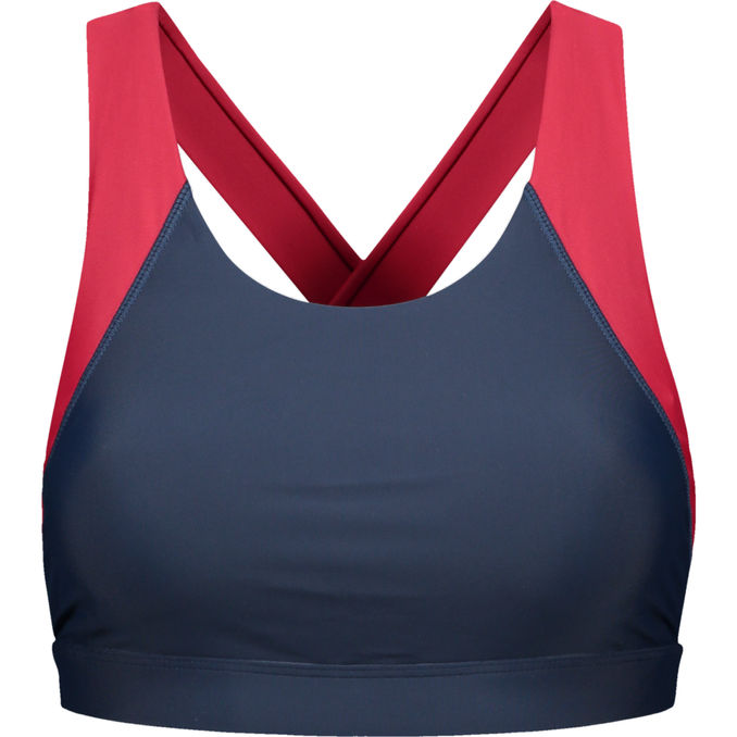 Finnwear Sporty Bikini Top Navy Blå & Rød M