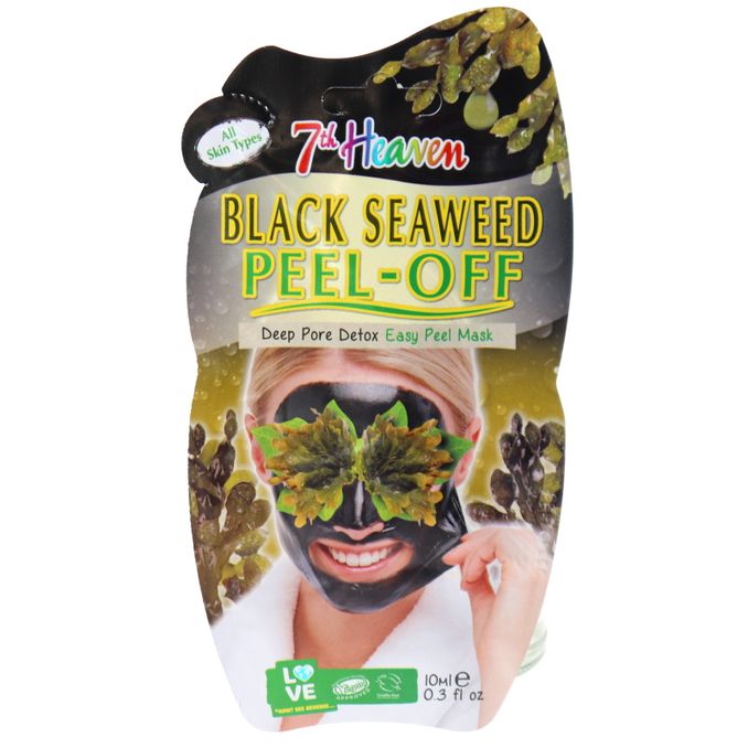 Läs mer om 7th Heaven 3 x Ansiktsmask Peel-Off Black Seaweed