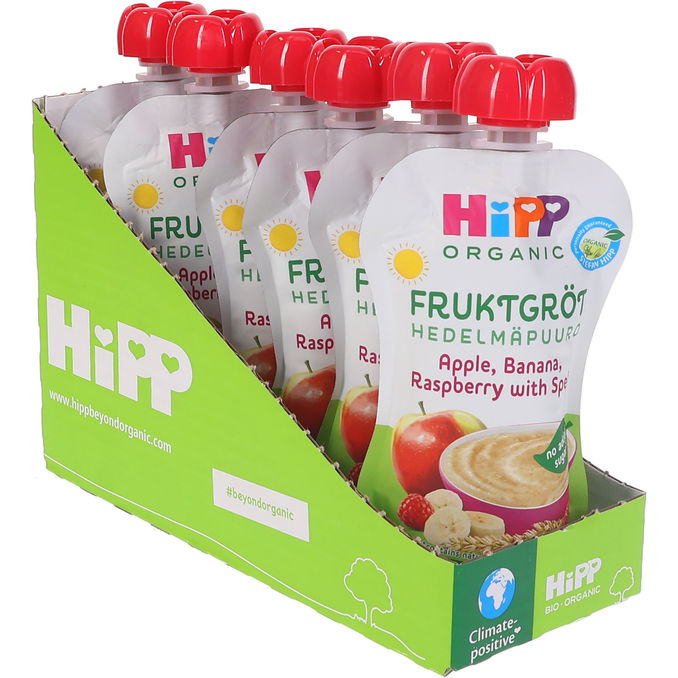 Hipp Grötklämmis Äpple Banan Hallon  6-pack