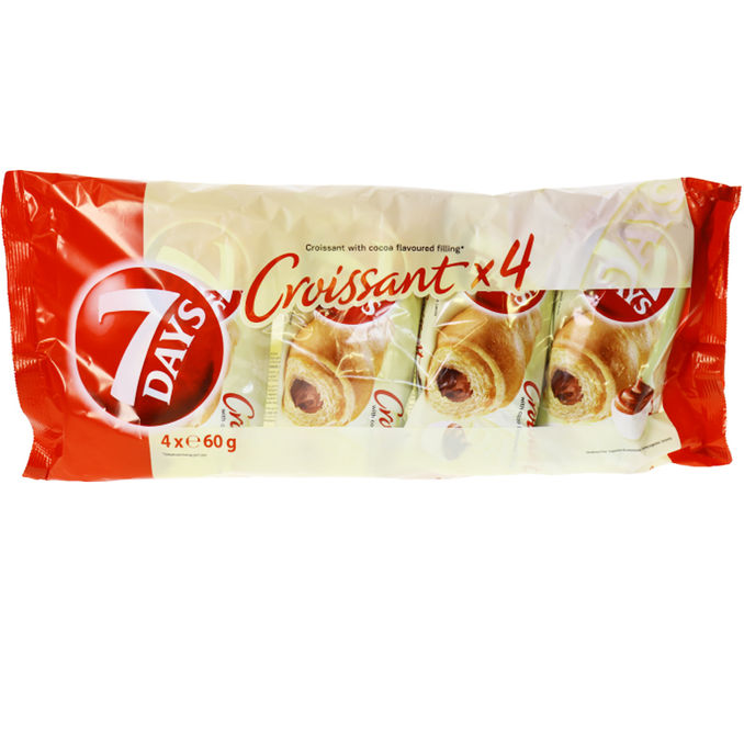 7 days Croissant Choco, 4er Pack