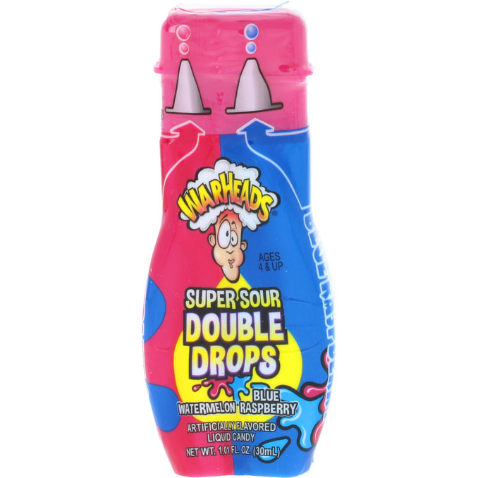 Warheads Super Sour Double Drops Æble & Vandmelon