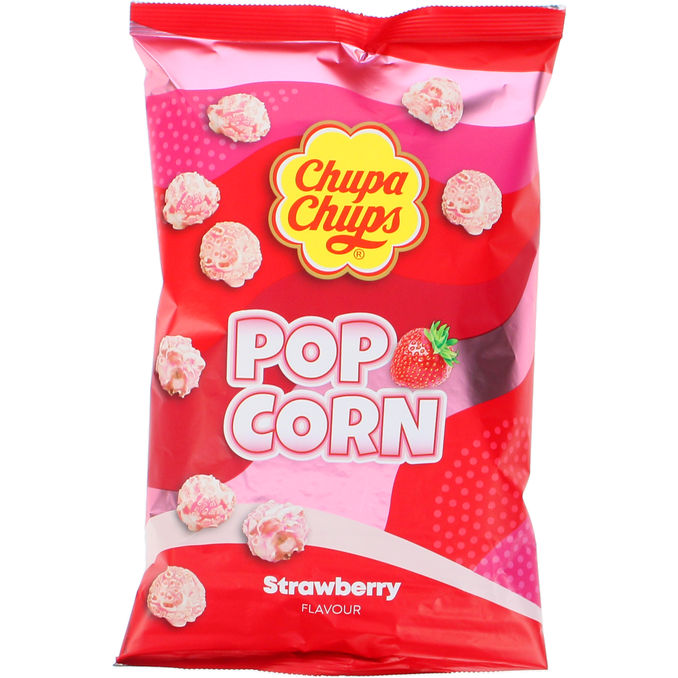 Chupa Chups Popcorn Jordbær