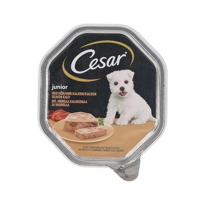 Läs mer om Cesar 2 x Hundmat Kalkon & Kalv