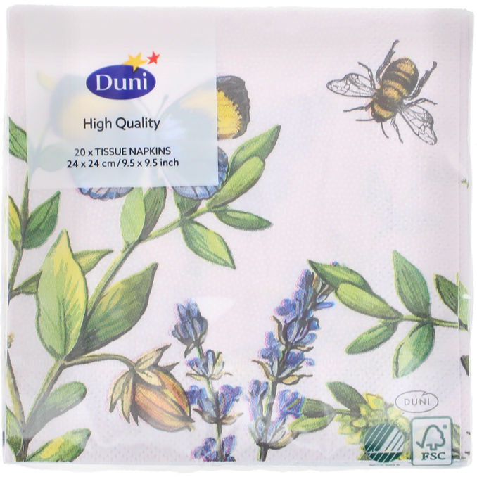 Duni Servetter Butterflies 20-pack