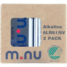 M.nu Alkaliska Batterier 9V 2-pack 