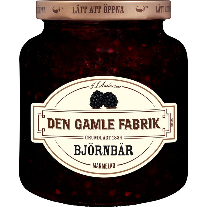 Den gamle fabrik Brombær Syltetøj