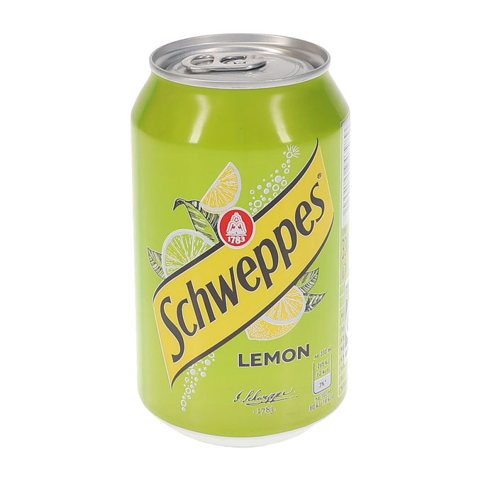 Schweppes Lemon Soda Can 330ml