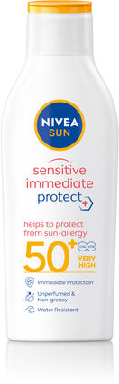 Nivea Aurinkosuojavoide Sensitive Immediate Protect Sun-Allergy Lotion SK50+ 