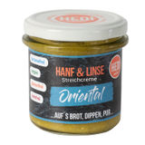 Mindestens haltbar bis: 05.06.2026 HEDI BIO Hanf & Linse Streichcreme Oriental