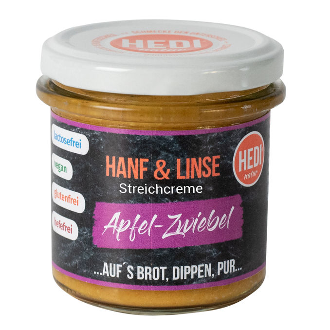 HEDI BIO Hanf & Linse Streichcreme Apfel-Zwiebel