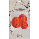 DesignHouse 95 Des Honeycomb 3st, 20cm, 25cm & 30cm, Orange ombre 3pcs