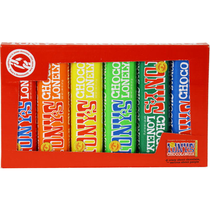 Tonys Chocolonely Tonys Riegel Rainbow Pack 