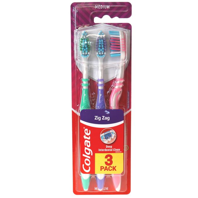 Colgate Zahnbürsten medium, 3er Pack