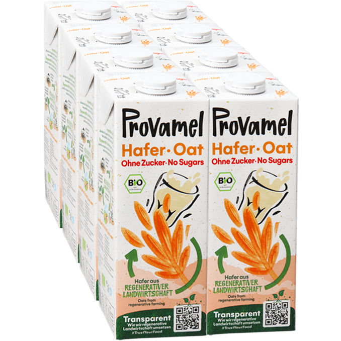 PROVAMEL BIO Haferdrink zuckerfrei, 8er Pack