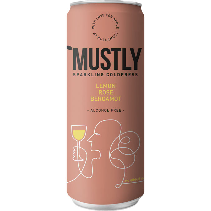 Mustly Mousserande Äppelmust Lemon Rose