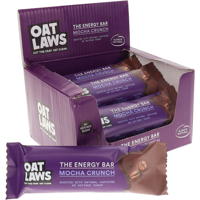 Oatlaws Energiapatukka Mocha Crunch 12-pack 